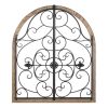 Arched Wood Iron Wall Decor