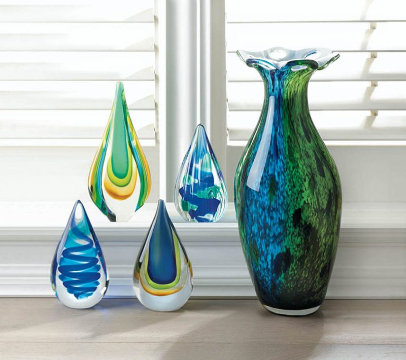 Art Glass Water Drop Statue