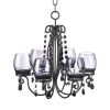 Midnight Elegance Candle Chandelier Home Decor