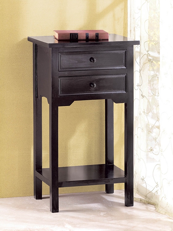 Black Wodden Accent Table