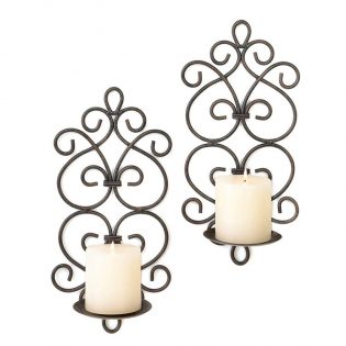 Burgeon Wall Sconce Candle Holder Set