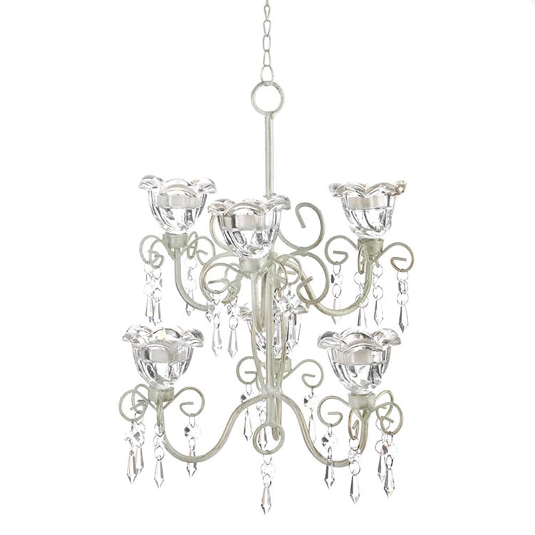 Crystal Blooms Double Chandelier
