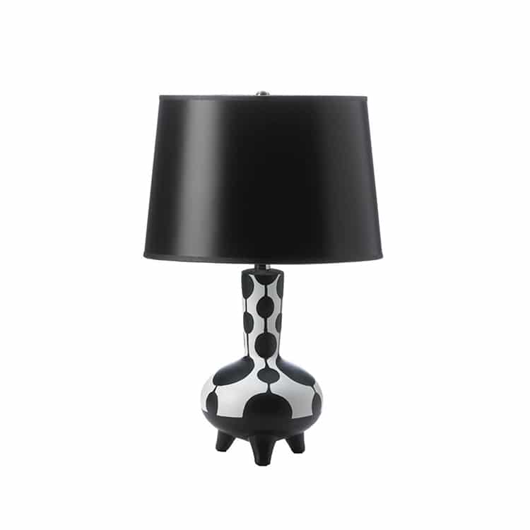 Dollop Black and White Table Lamp Decor