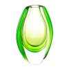 Emerald Art Glass Vase Home Decor