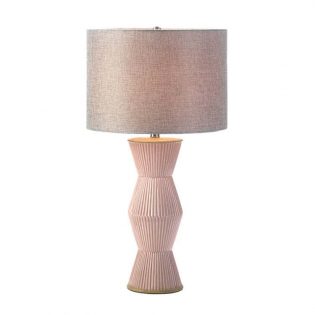 Gable Pink Ridges Table Lamp Lighting Decor