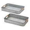 Galvanized Serving Trays Kitchen Decor