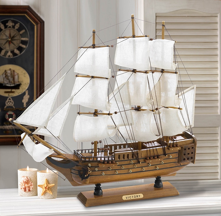 hms-victory-ship-model-coastal-decor HMS Victory Ship Model Coastal Decor