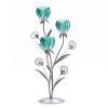 Home Decor Triple Peacock Bloom Candle Holder