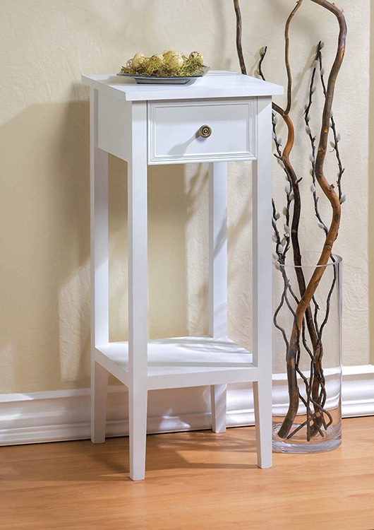Home Decor White Side Table