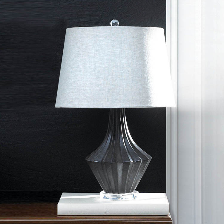 Mason Black and Gray Table Lamp Home Decor