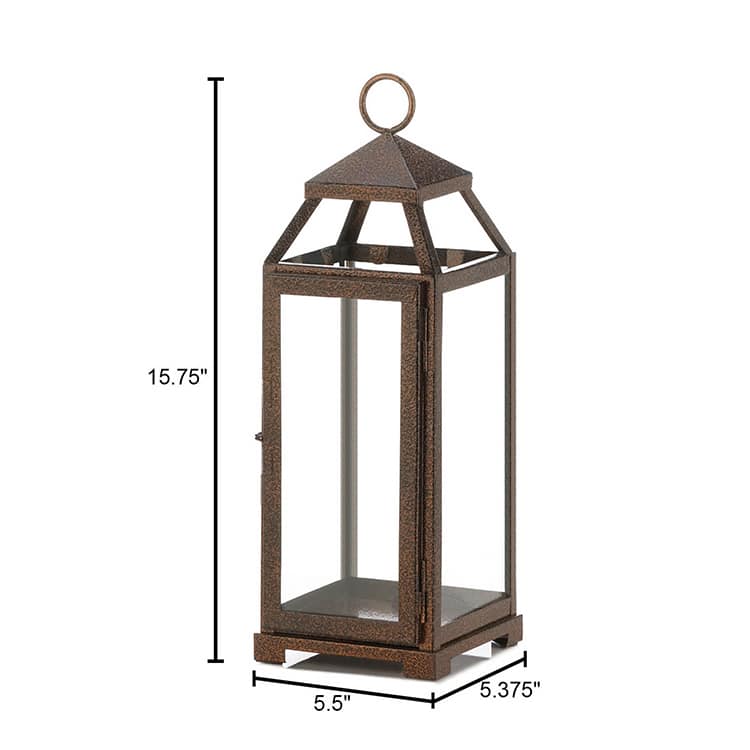 Medium Copper Lantern Decor