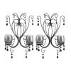 Midnight Elegance Candle Wall Sconces