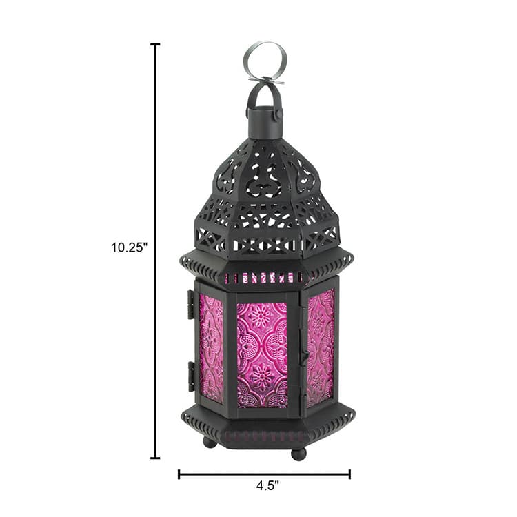 Mulberry Moroccan Lantern Candle Holder