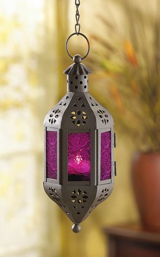 Mystical Purple Candle Lantern