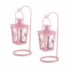 Pink Railroad Hanging Lanterns