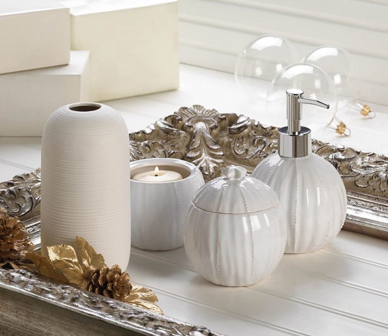 Pure Ceramic Candleholder Home Decor