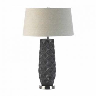 Tao Charcoal Prism Table Lamp Decor