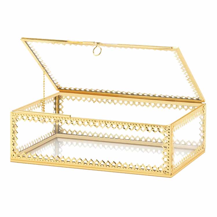 Gold Motif Jewelry Box Home Decor