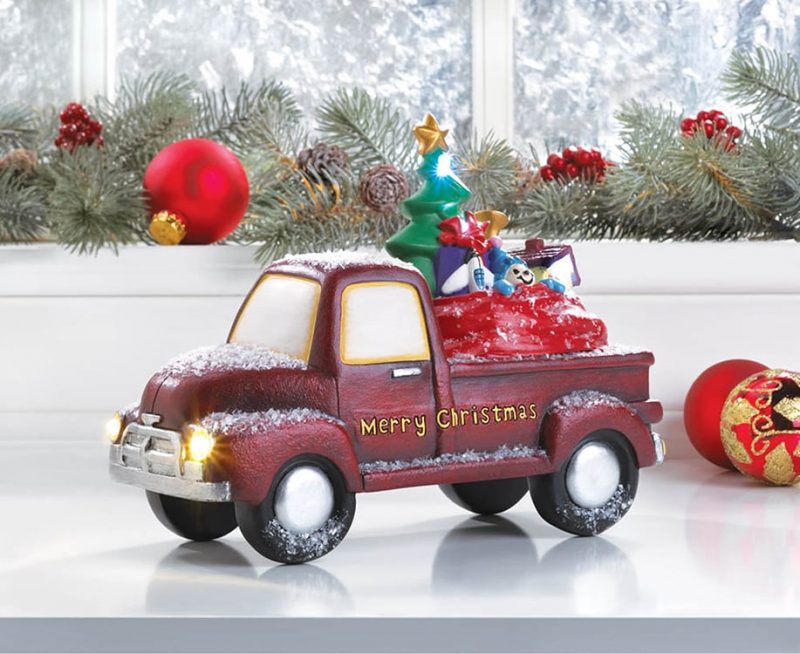 Light-Up Toy Delivery Red Truck