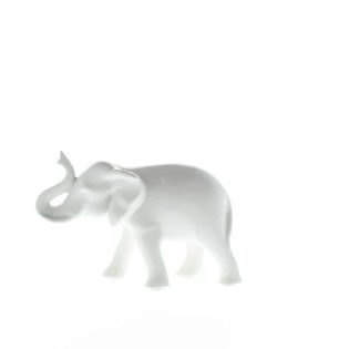Sleek White Elephant Figurine Gift