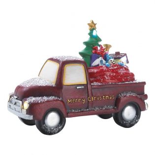 Light-Up Toy Delivery Red Truck Christmas Decoration