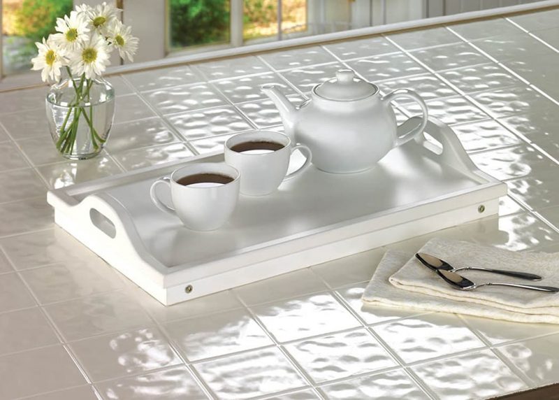 White Folding Kitchen Tray