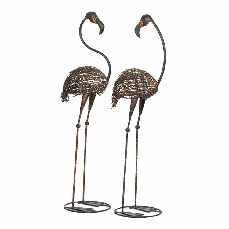 Wild Flamingo Garden Stakes Duo